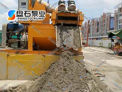 沙水分離現場